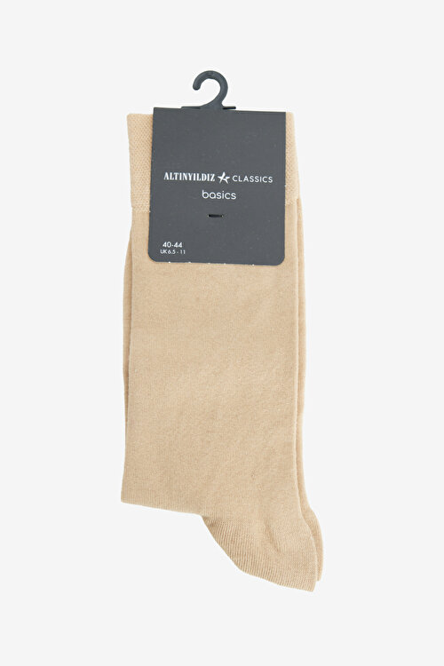 Modal Tekli Bej Melanj Çorap4A2500000011BMJ