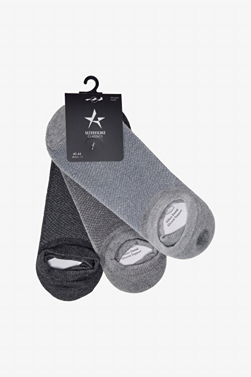 3'lü Sneaker Antrasit-Gri Çorap4A2525200010ATG