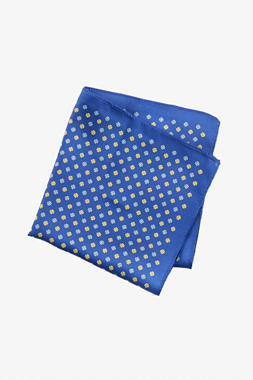 Desenli Lacivert Mendil4A2923200302LAC