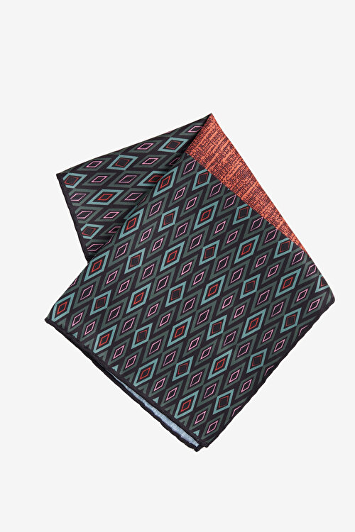 Desenli Yeşil-Bordo Mendil4A2924200026YSB