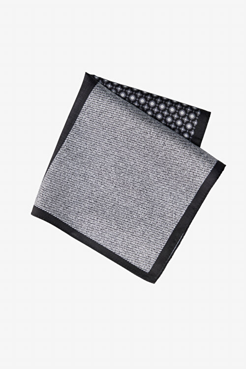 Desenli Siyah-Gri Mendil4A2925200030syg