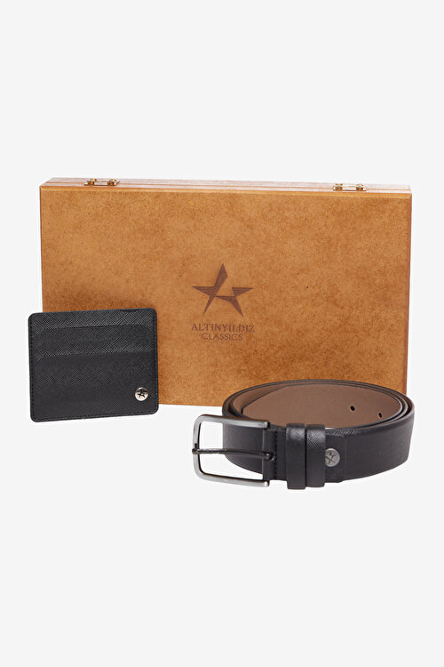 Kemer-Kartlık Aksesuar Siyah Set4A4122100001SYH