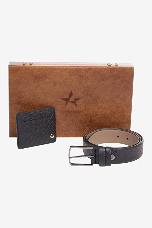 Kemer-Kartlık Aksesuar Siyah Set4A4122100002SYH