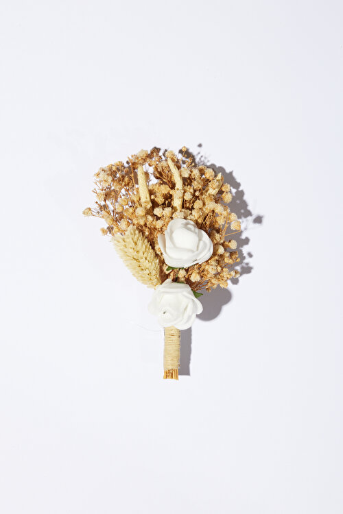 Desenli Bej Yaka Çiçeği4A4223200005BEJ