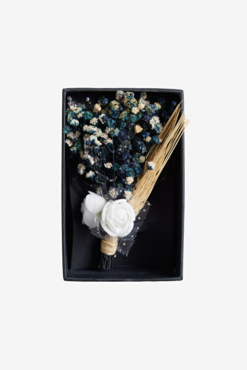 Desenli Lacivert-Bej Yaka Çiçeği4A4223200016LBE