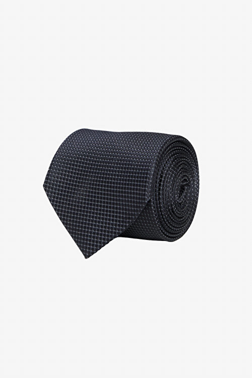 Desenli İpek Siyah Kravat4C2124100014SYH