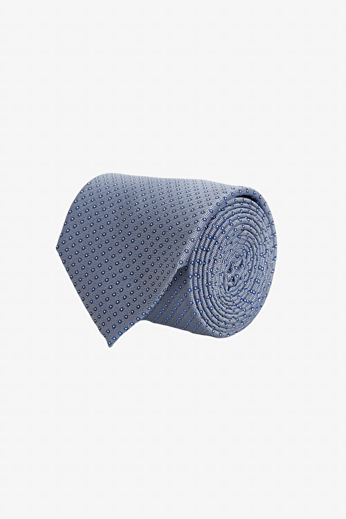 Desenli İpek Gri Kravat4C2124200013GRI