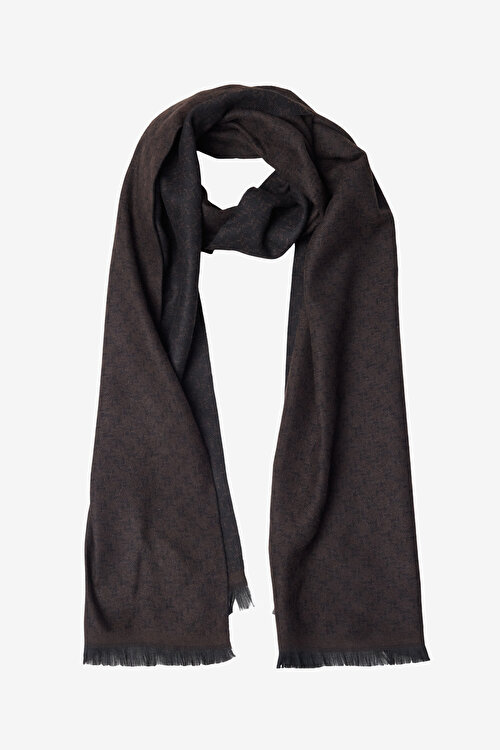 Desenli Standart Fit Kahve-Siyah AtkıACE282610006KSY