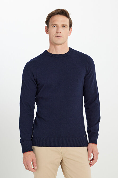 Turtleneck Yivli Sıcak Kazak