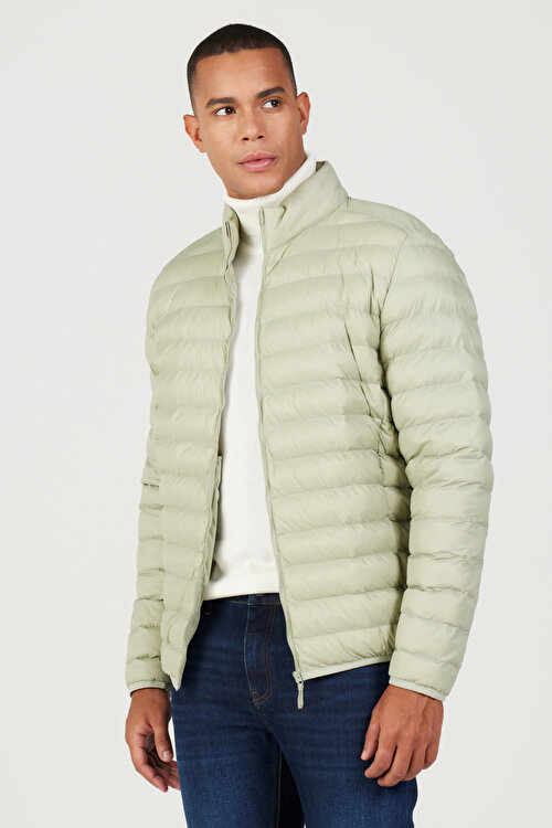 モンキチ Standart Fit Normal Kesim Dik Yaka Mint Mont | Altınyıldız Classics