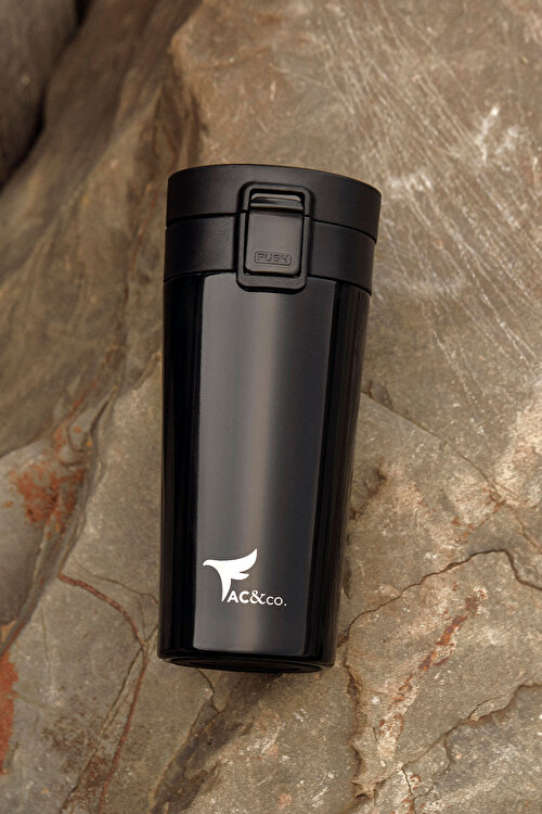 Paslanmaz Çelik Termos 360ml Siyah TermosET8124100005SYH