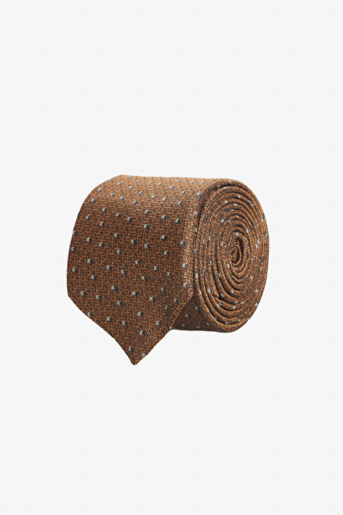 Desenli Kahve-Bej KravatYDA212510022KHJ