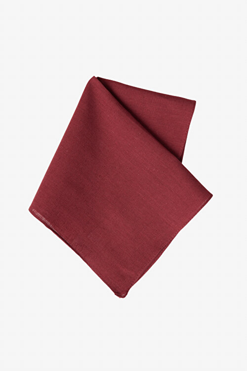 Desensiz Keten Bordo MendilYDC292420005BRD